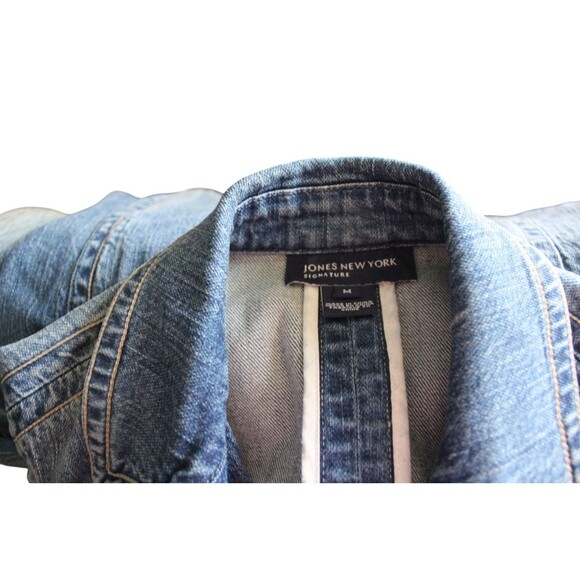 Jones New York Signature Denim Jacket With Pockets Women's Size Med - Picture 6 of 6